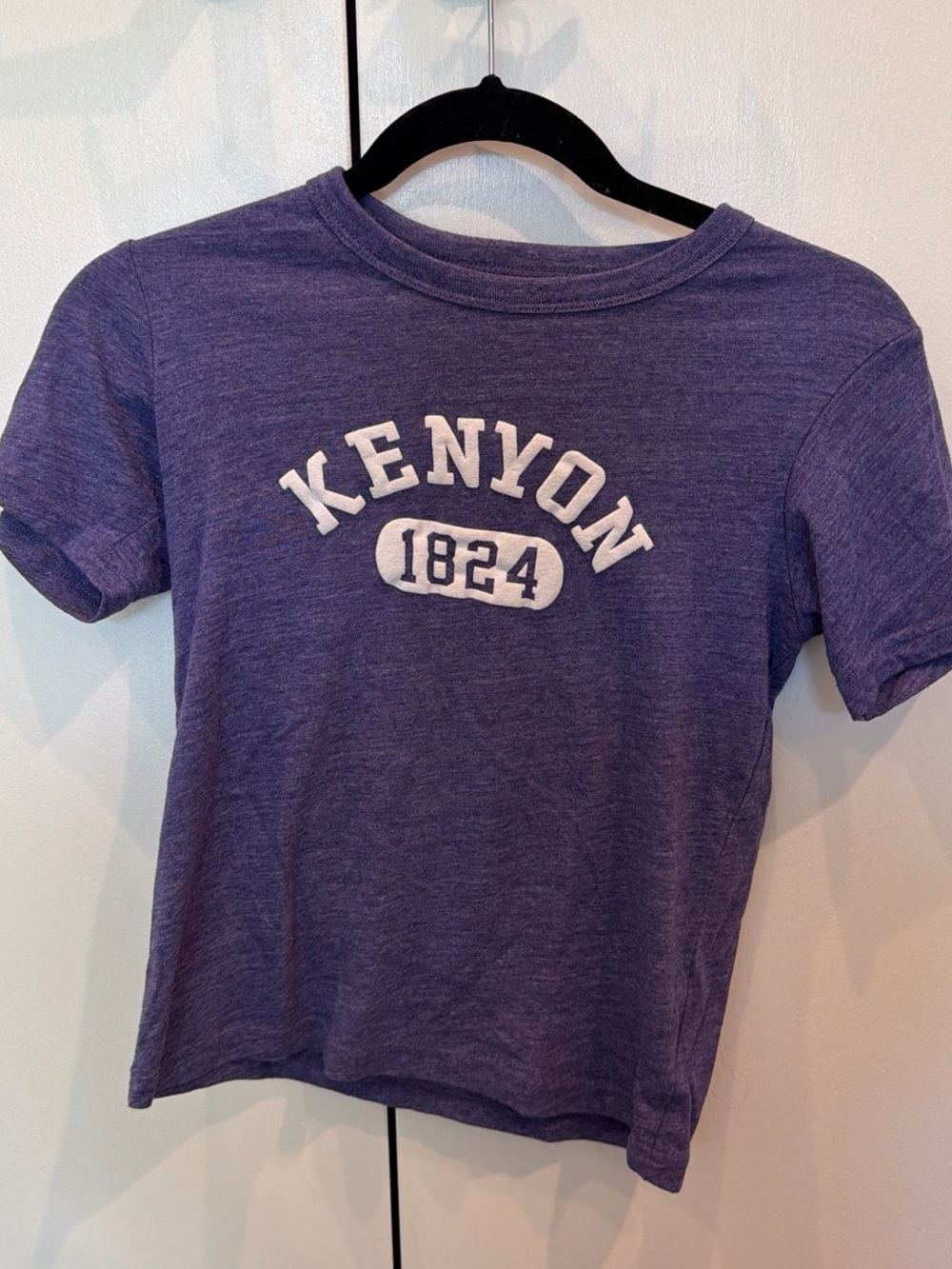 Kenyon College Purple League Baby Tee T-Shirt